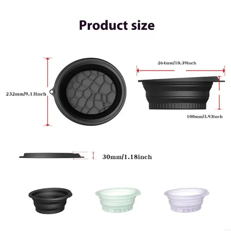 Face Ice Bath Bowl for Facials Plunge Dipping Face Folding Ice Facials Washbasin Facials Skin Cares Tool for Home Travel